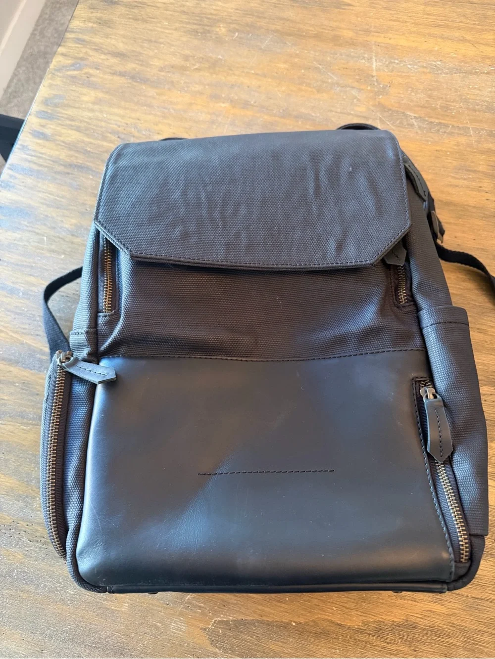 atlas black backpack vegan